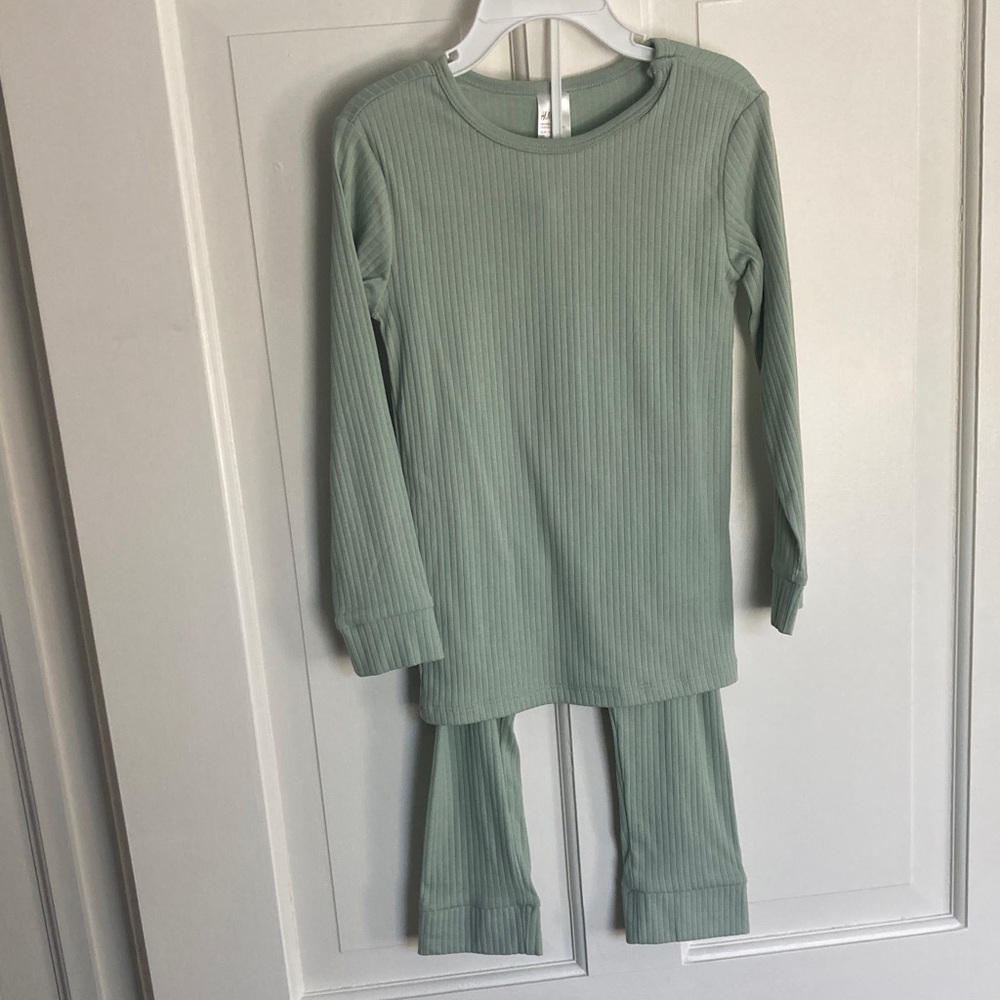 H&M 4T Kids Mint Pajama Set, NWT